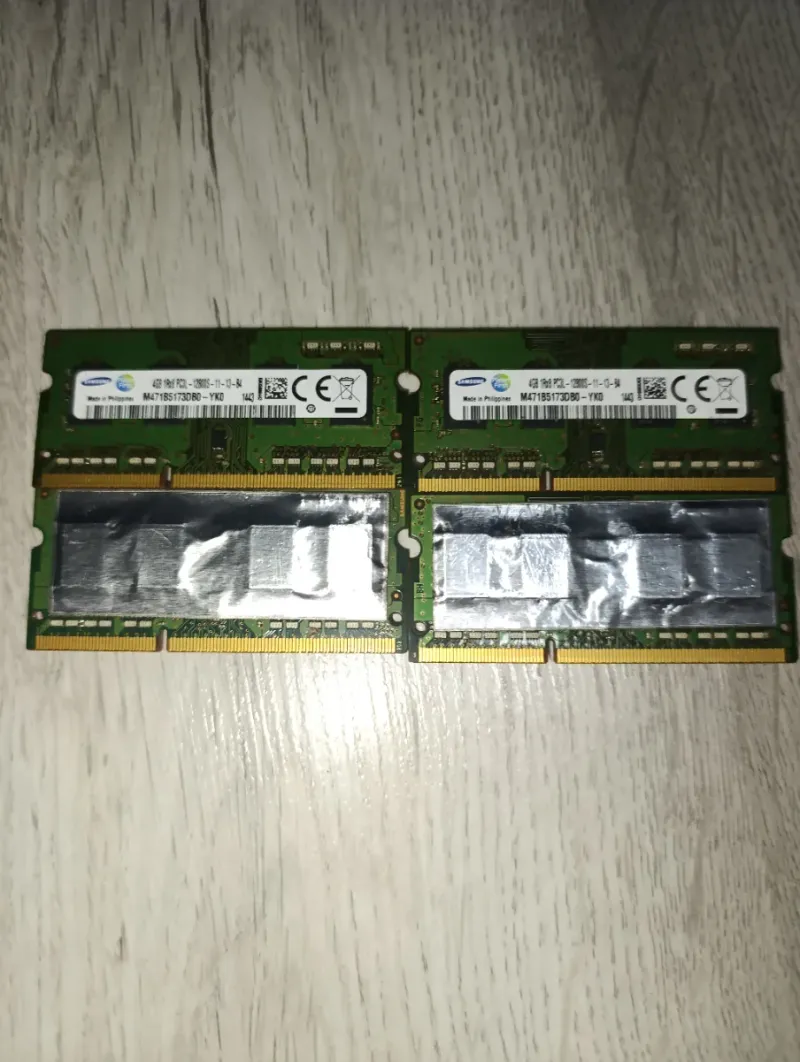 CAMBIO 4 MEMORIAS RAM 16GB (4x4g) DDR3 sodimm