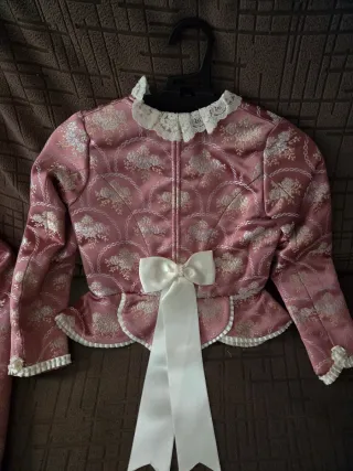 Traje Fallera Niña Rosa .