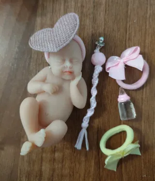 Bebé Reborn Mini Silicona Rosa