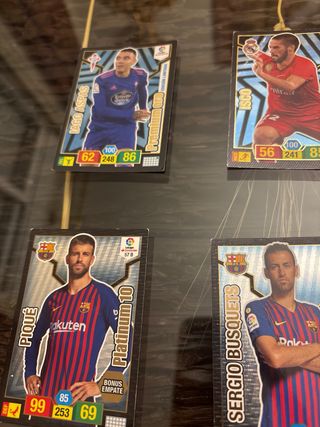 Lote Cartas Fútbol Premium Oro y Platinum