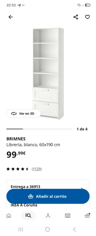 Estantería Ikea Blanca BRIMMES