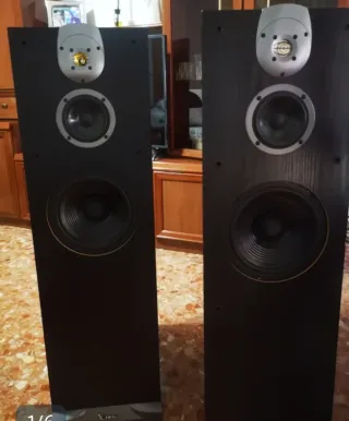 Altavoces Infinity Frontales Negros y Plateados
