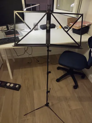 Atril para partituras plegable