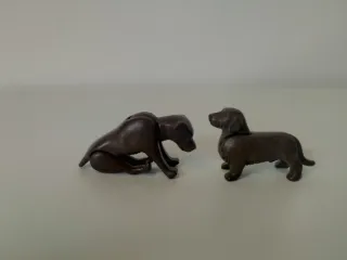 2 Perros Playmobil Marrones