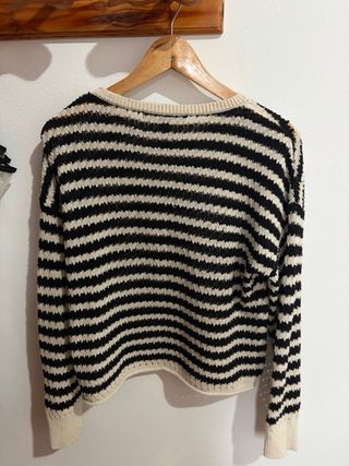 Jersey Vero Moda Rayas Beige y Negro