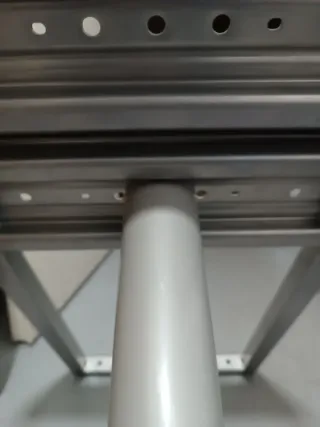 Pie de mesa escritorio metal y plástico