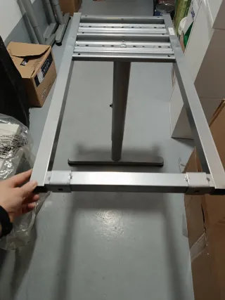 Pie de mesa escritorio metal y plástico