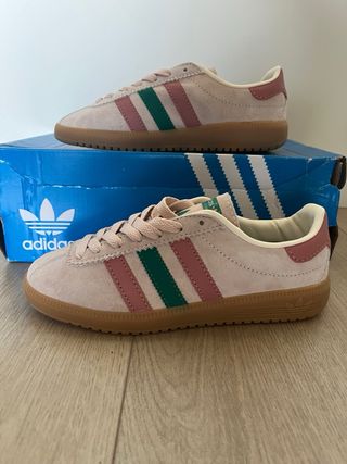 Zapatillas Adidas Beige y Rosa Talla 36