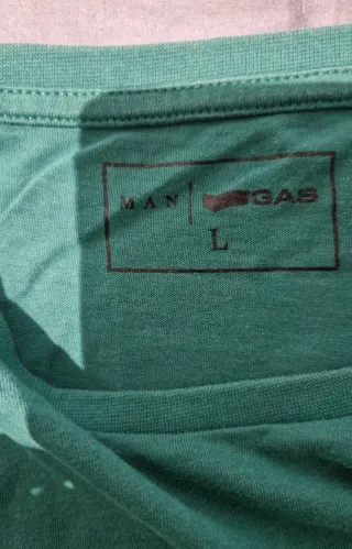 T-shirt uomo GAS verde taglia L
