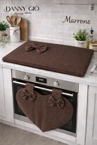 Copriforno e Coprifornelli Cuore Rosa