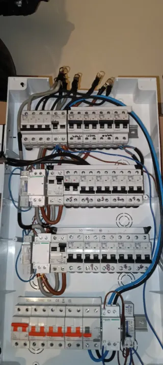 Cuadro eléctrico con diferenciales y automáticos