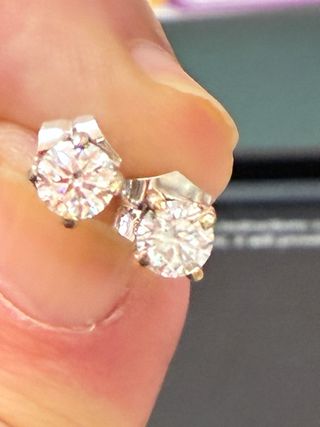 Pendientes Oro 18k Diamantes 1.00 Ct