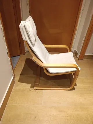 Sillón infantil madera blanco Ikea