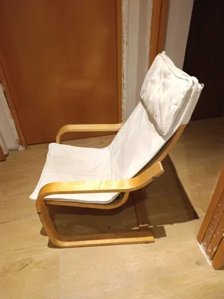 Sillón infantil madera blanco Ikea