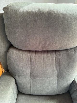 Sillón relax tela gris