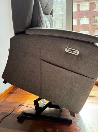 Sillón relax tela gris