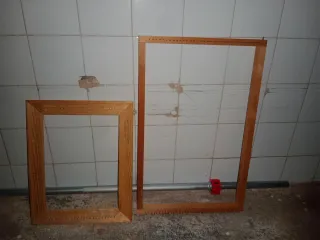 Bastidor madera cuadrado.