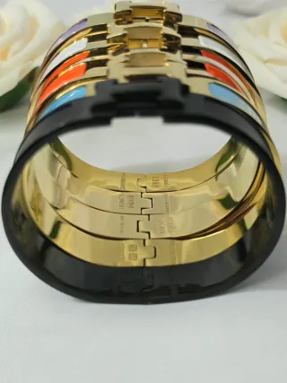 Bracciale rigido stile "H"