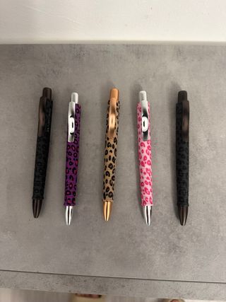 Set 5 Penne a Sfera Fantasia Leopardata