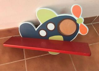 Balda infantil avión con marco