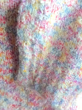 Jersey punto multicolor cuello alto
