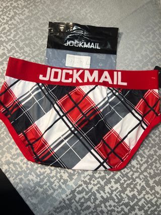 Slip JOCKMAIL a cuadros rojo