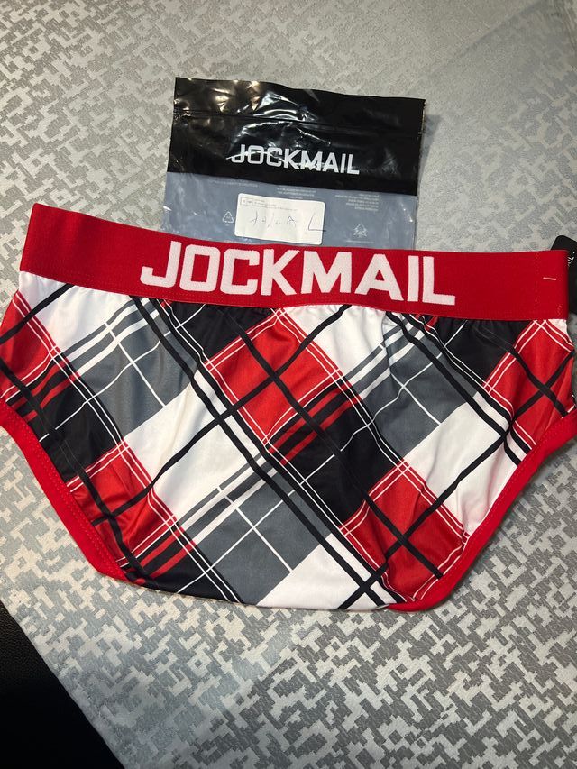 Slip JOCKMAIL a cuadros rojo