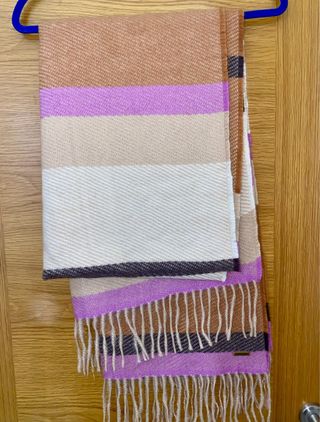 Bufanda Tintoretto Marrón y Rosa