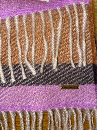 Bufanda Tintoretto Marrón y Rosa