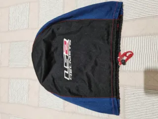 Casco Moto LS2 Plata. Talla S