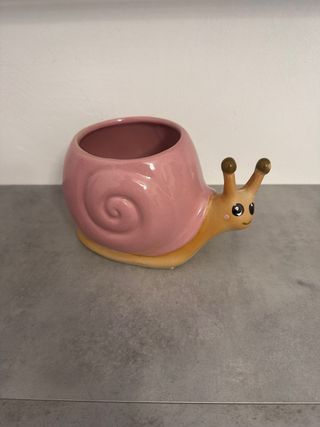 Vaso Lumaca Rosa e Marrone