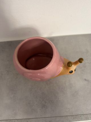 Vaso Lumaca Rosa e Marrone