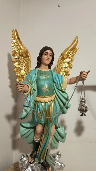 Pareja Arcángeles Incensario 100cm