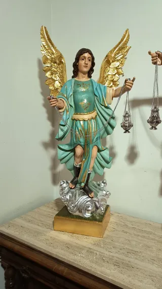 Pareja Arcángeles Incensario 100cm