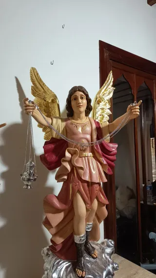 Pareja Arcángeles Incensario 100cm