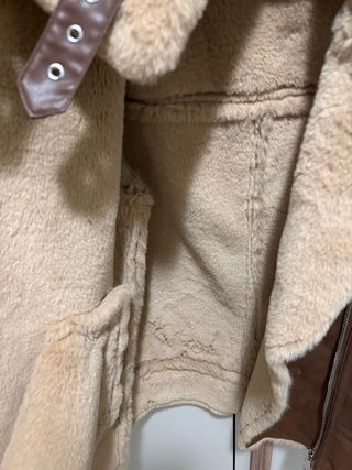 Bomber Stradivarius con pelo marrone