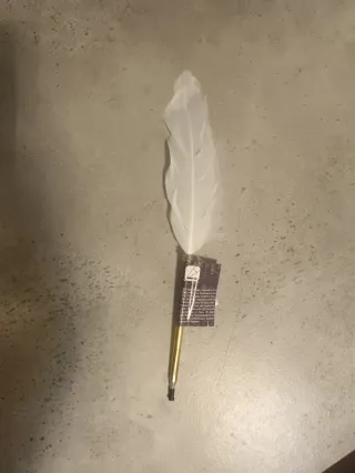 Bolígrafo Pluma Blanca