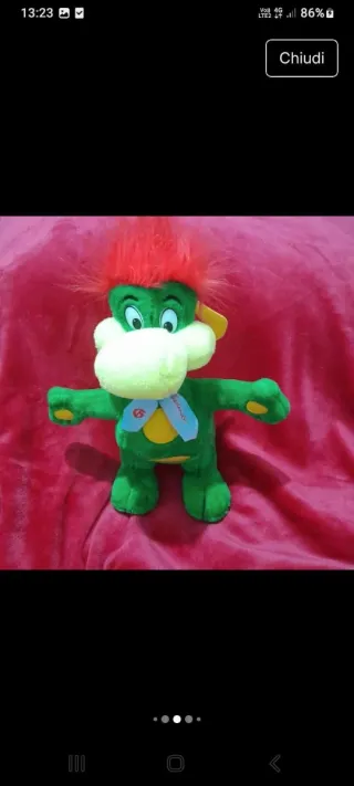 Peluche Prezzemolo Gardaland cm40 vintage