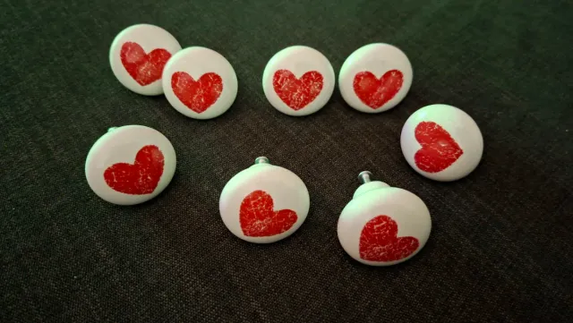 8 Pomos tiradores Corazón