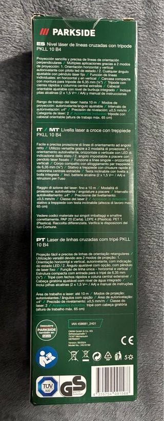 Nivel láser Parkside con trípode