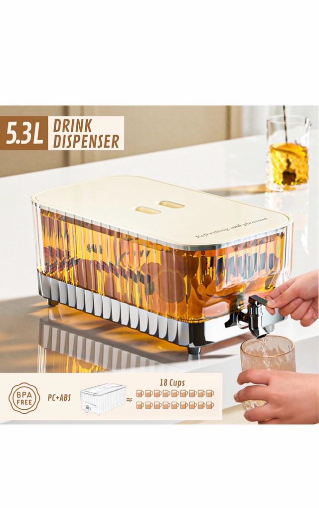 Dispensador Bebidas Grifo 5,3L Beige