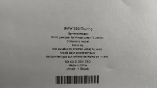 BMW 330i Touring E91 1/18  Kyosho Dealer