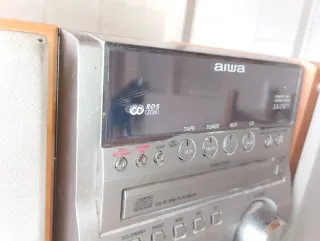 Minicadena Aiwa XR-EM71 Plata/Madera