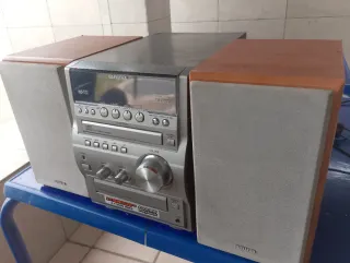Minicadena Aiwa XR-EM71 Plata/Madera
