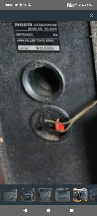 Minicadena Aiwa XR-EM71 Plata/Madera