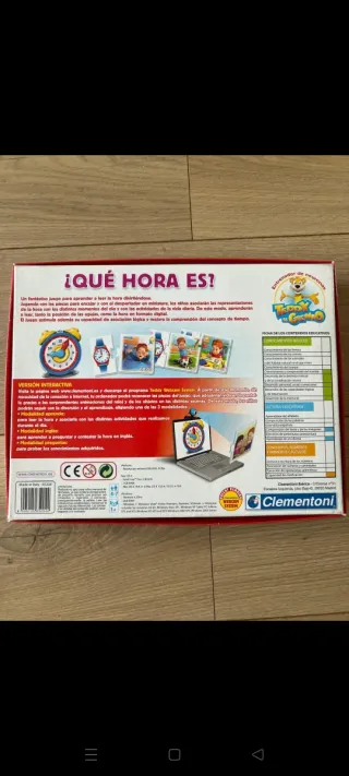 Juego Clementoni ¿Qué Hora Es?
