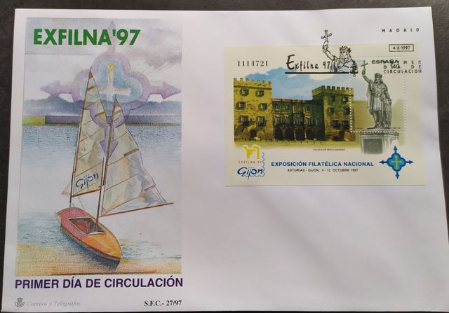 37 Sobres Primer Día Circulación 1997