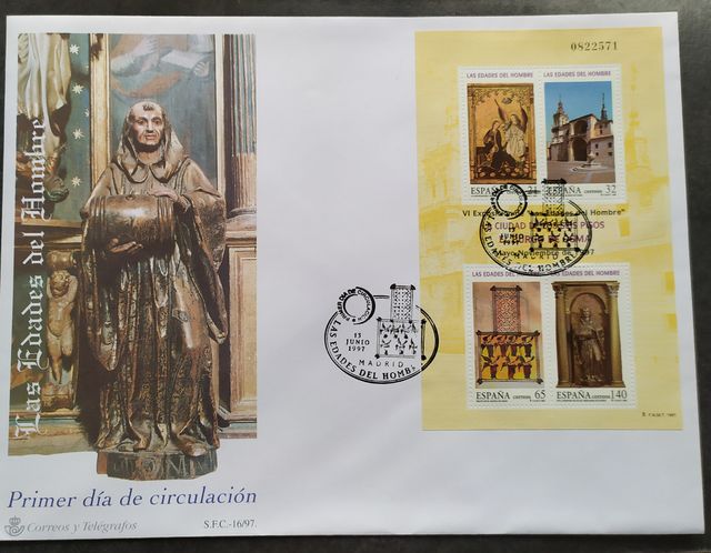 37 Sobres Primer Día Circulación 1997