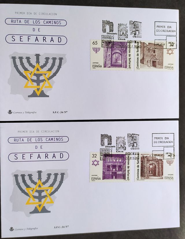 37 Sobres Primer Día Circulación 1997