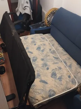 Sofá Cama Azul